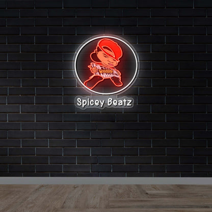 Spicey Beatz – Premium Neon Artwork