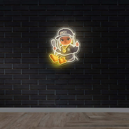 Spicey Character – Premium Neon Artwork