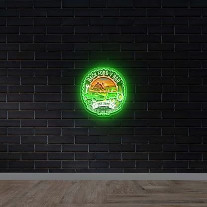 Back Ford Y Bar - Premium Neon Artwork