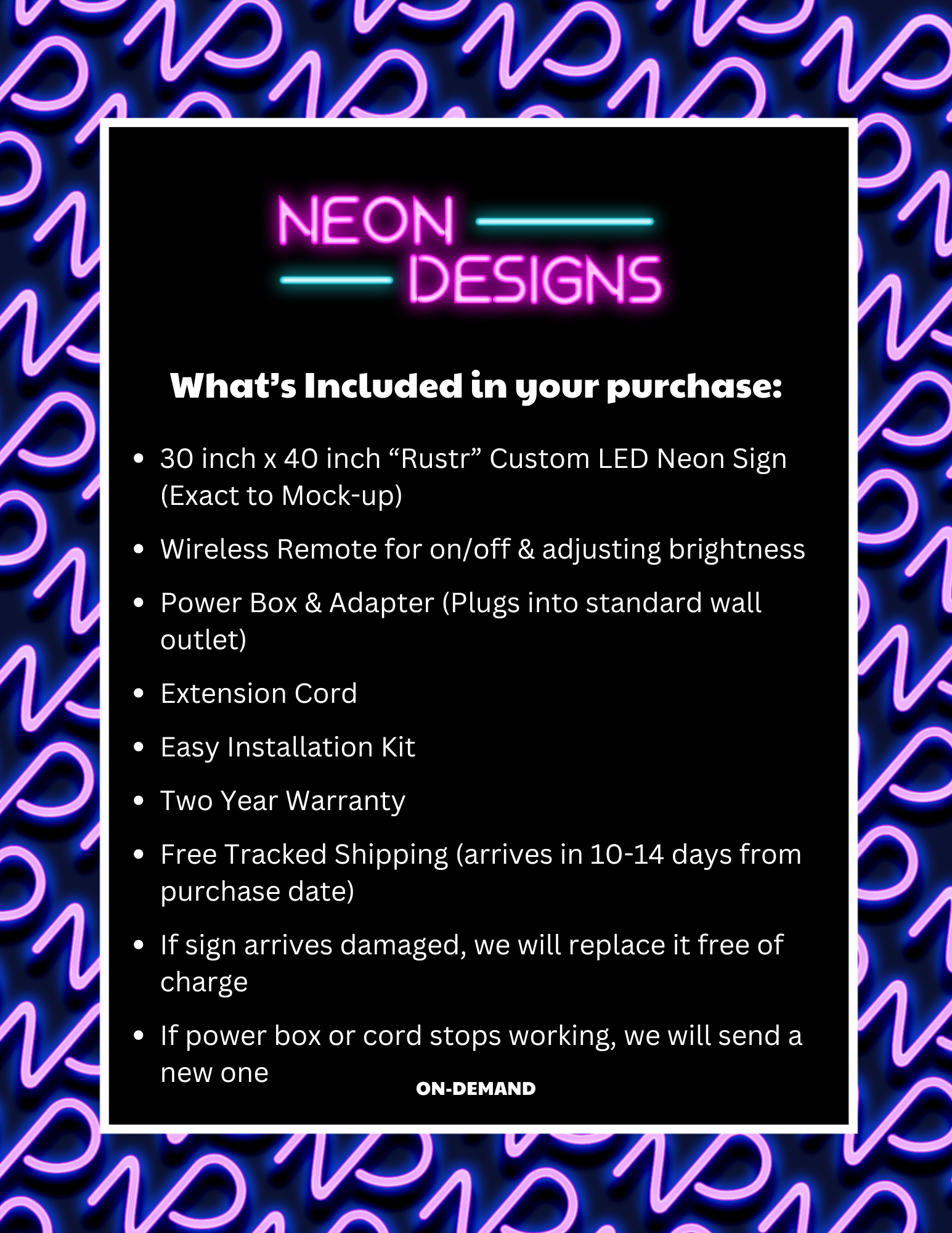 Rustr - Premium Neon Artwork