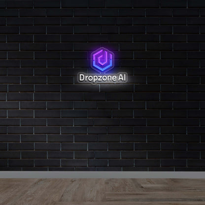 Dropzone AI - Premium Neon Artwork