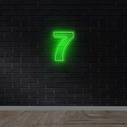 Number 7 - Premium Neon Artwork