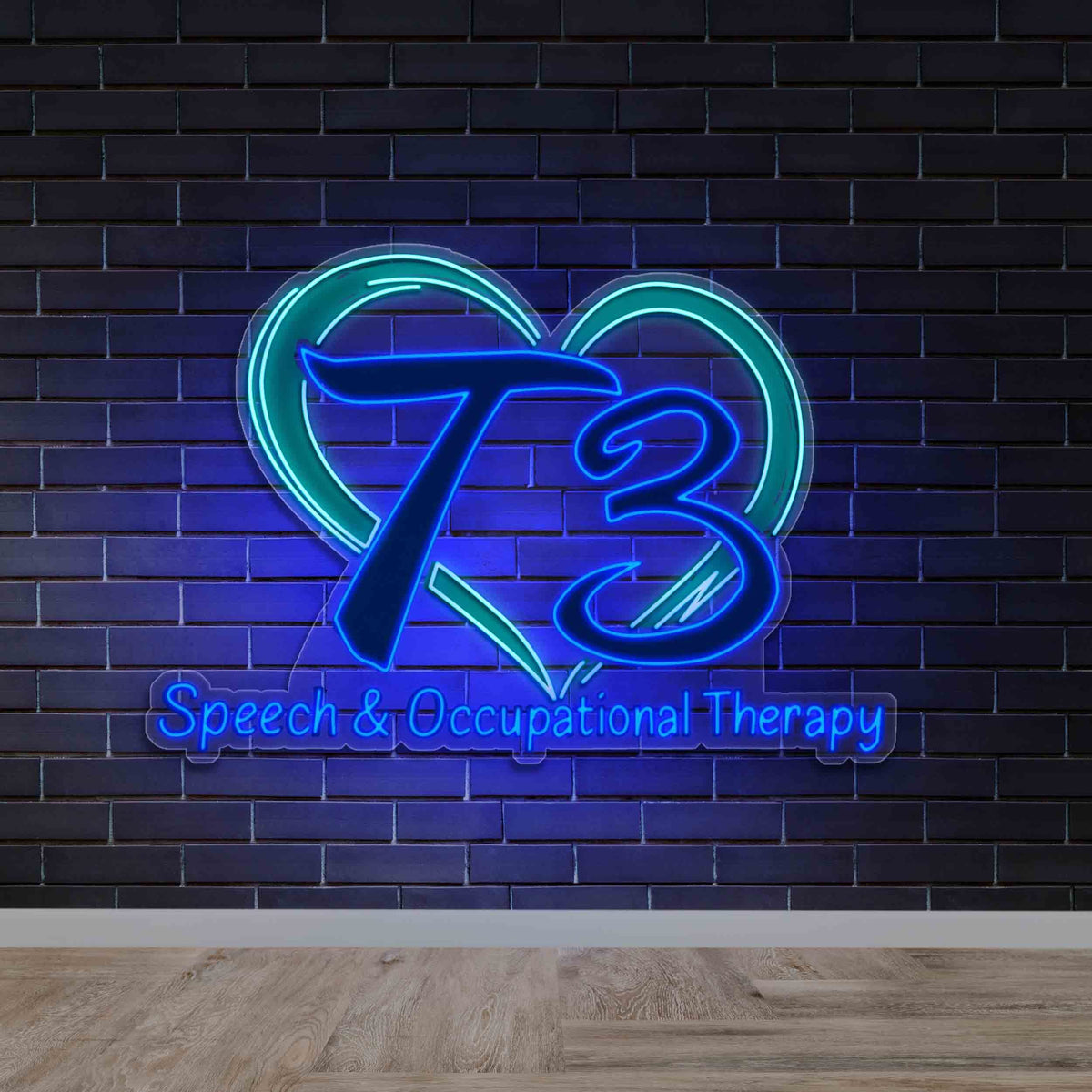 T3 Speech & Occupational Therapy - Premium Neon Artwork