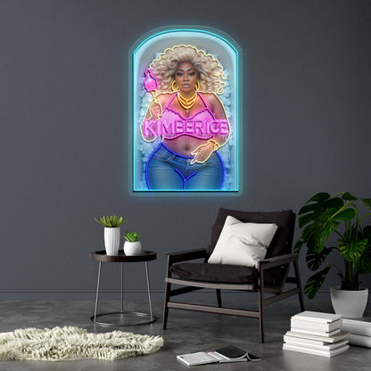 KIMBER ICE - Premium Neon Artwork