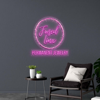 Fused Linx PERMANENT JEWELRY - Premium Neon Artwork
