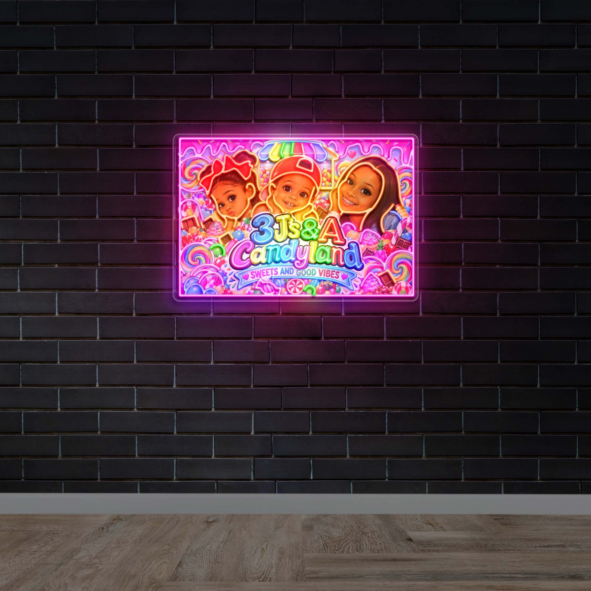 3JS&A Candyland - Premium Neon Artwork