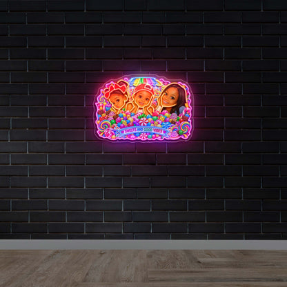 Sweets and Good Vibes - Premium Neon Artwork
