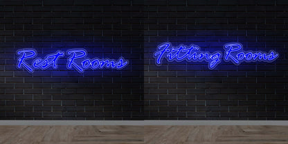 Rest Rooms/Fitting Rooms (Combined Quote) - Premium Neon Artwork