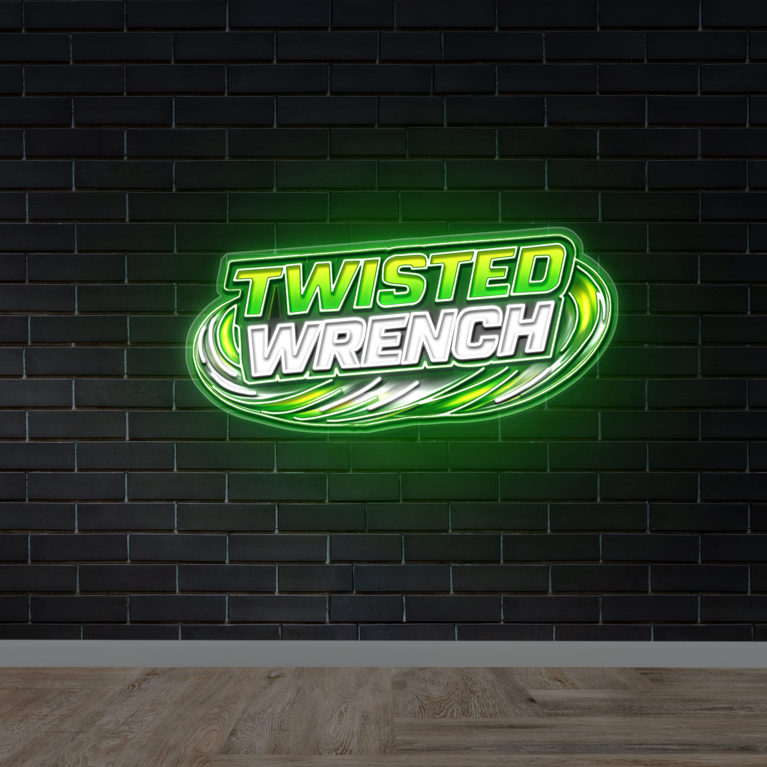 Twisted Wrench - Premium Neon Artwork