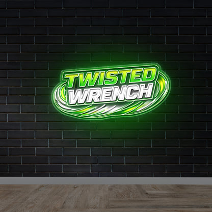 Twisted Wrench - Premium Neon Artwork