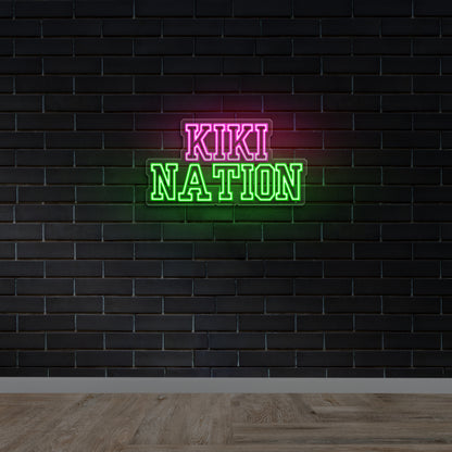 KIKI NATION - Premium Neon Artwork