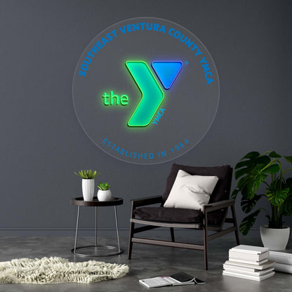 SOUTHEAST VENTURA COUNTY YMCA - Premium Neon Artwork