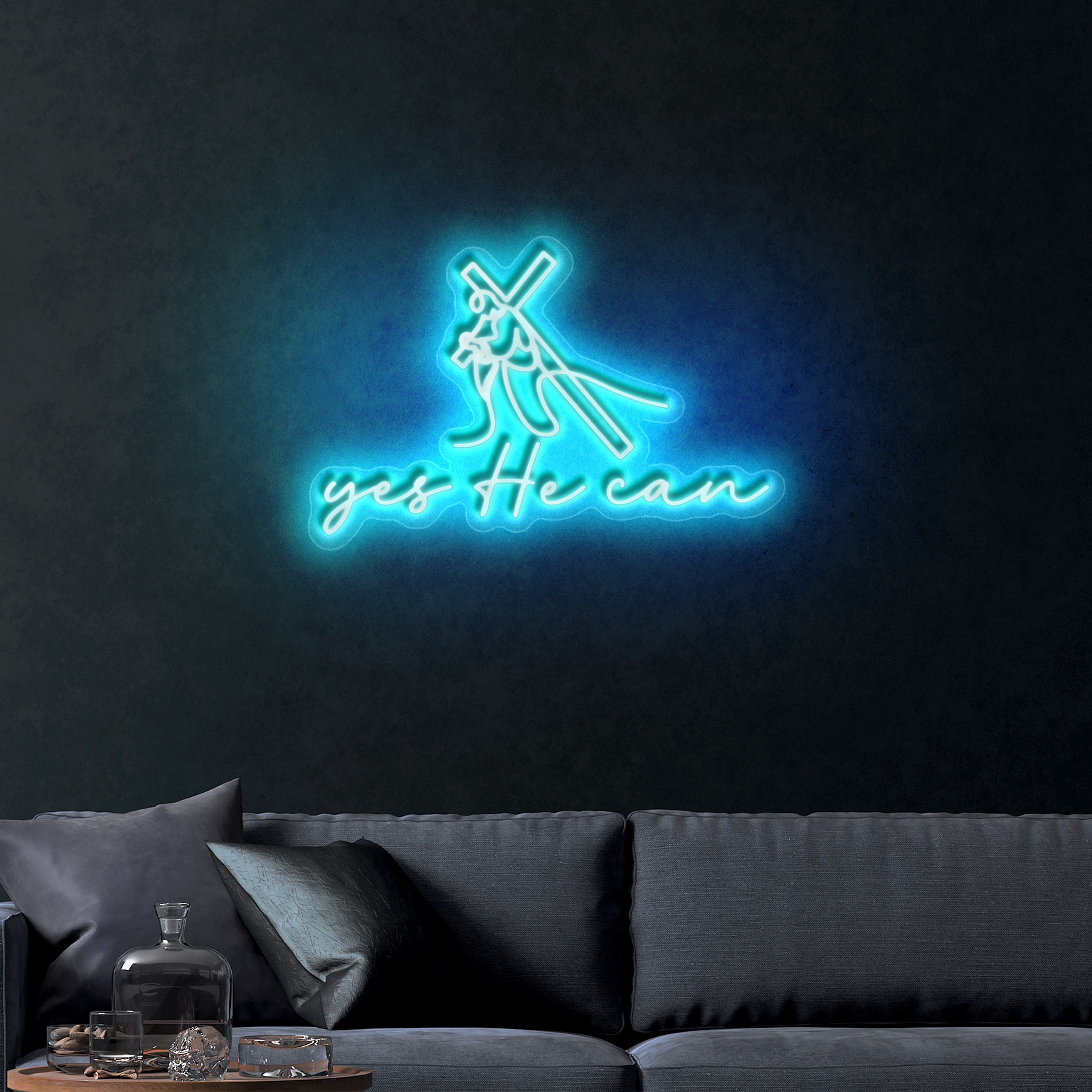 Yes He Can – Premium Neon Artwork