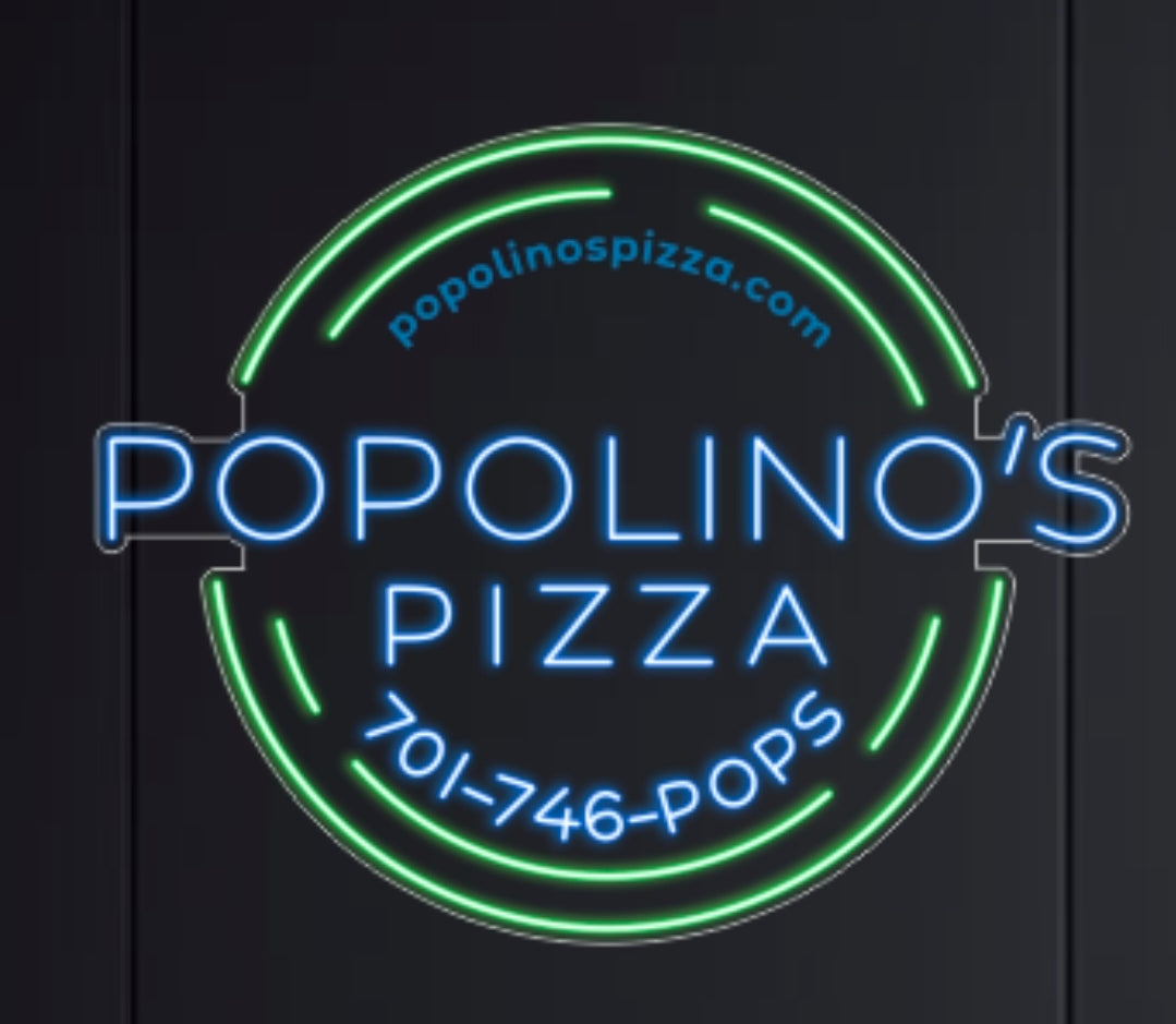 POPOLINO'S PIZZA - Premium Neon Artwork