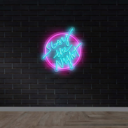SLAY THE NIGHT - Premium Neon Artwork