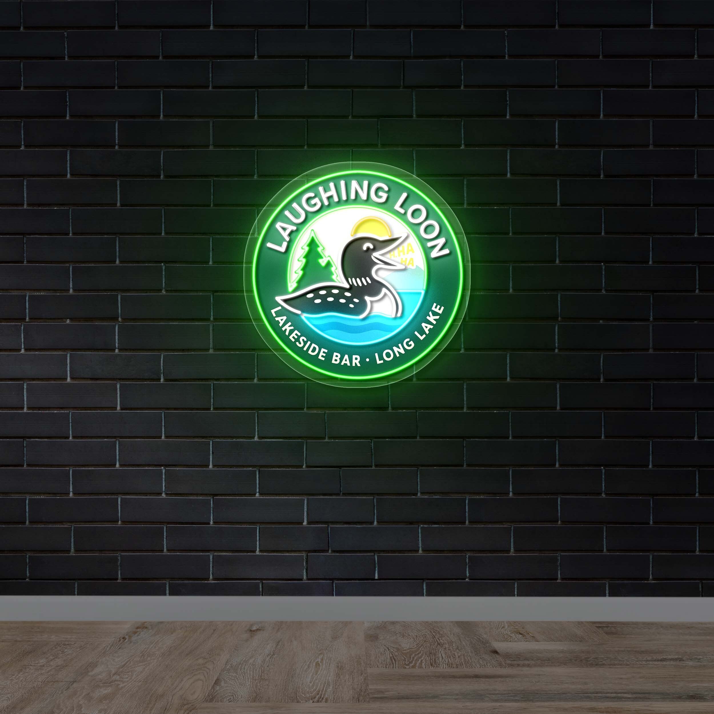 LAUGHING LOON - Premium Neon Artwork