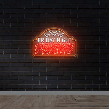 Friday Night Frights - Premium Neon Artwork