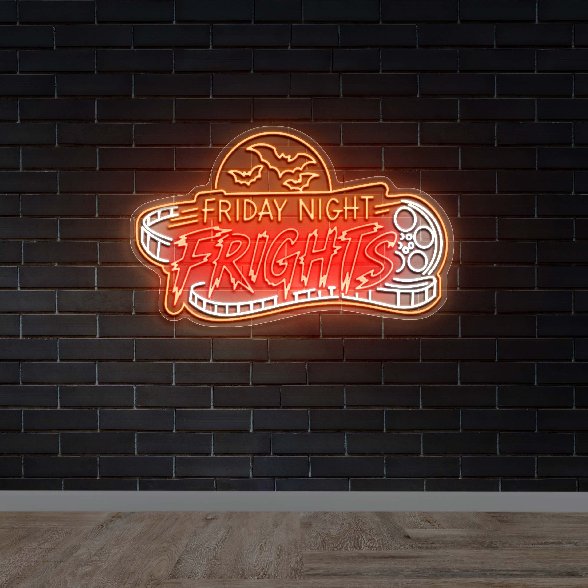Friday Night Frights (version 2) - Premium Neon Artwork