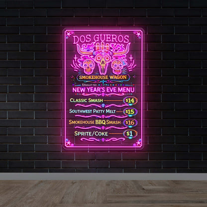DOS GUEROS - Premium Neon Artwork