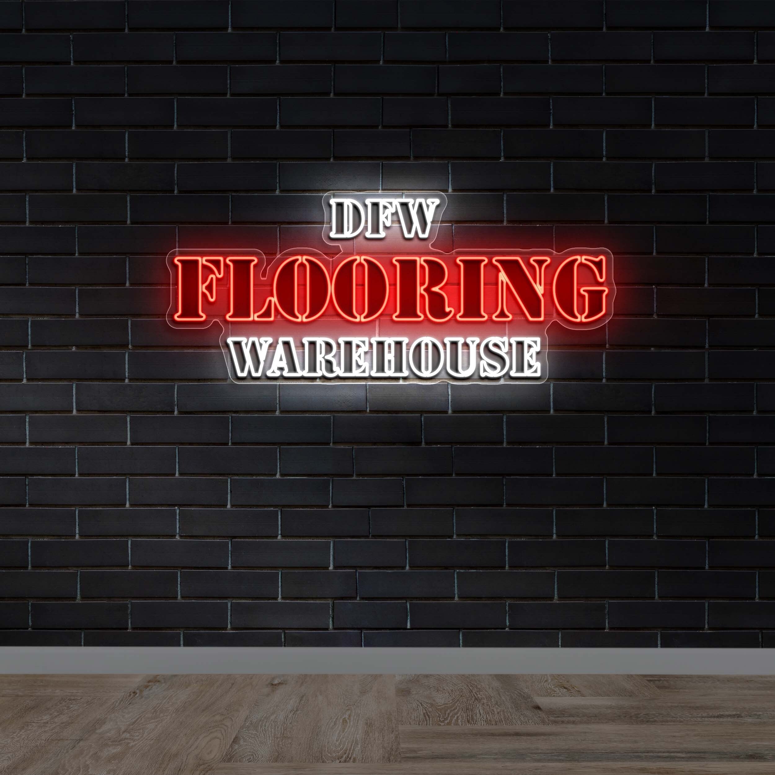 DFW FLOORING WAREHOUSE - Premium Neon Artwork