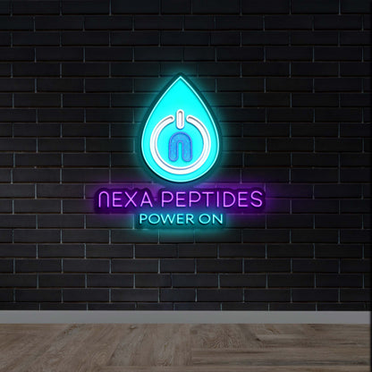 Nexa Peptides - Premium Neon Artwork