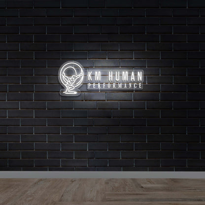 KM HUMAN - Premium Neon Artwork