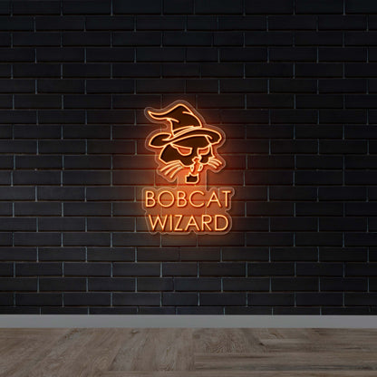 BOBCAT WIZARD - Premium Neon Artwork
