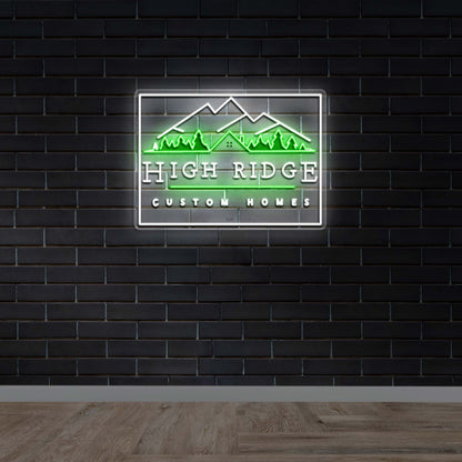 High Ridge Custom Homes  - Premium Neon Artwork