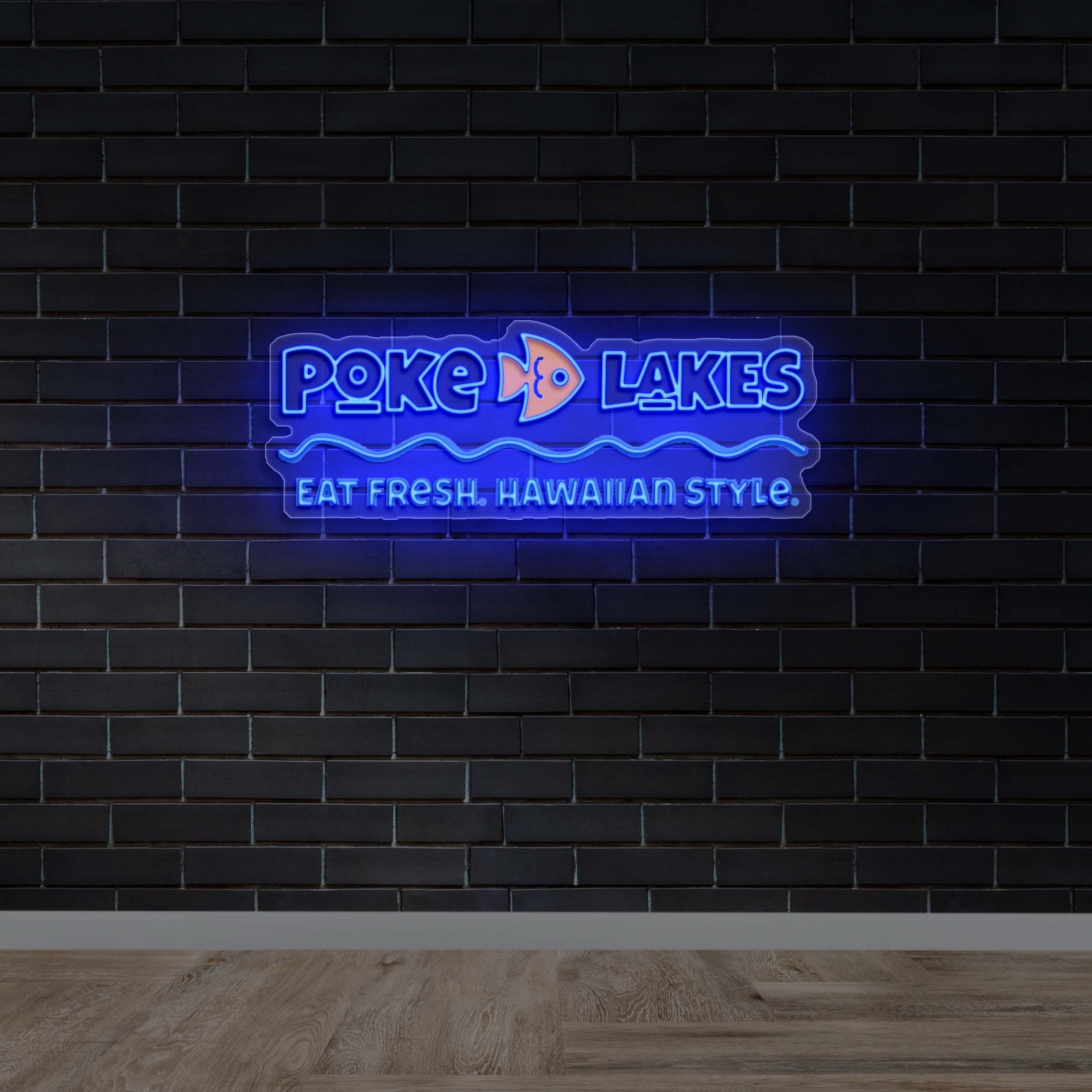 Poke Lakes - Premium Neon Artwork