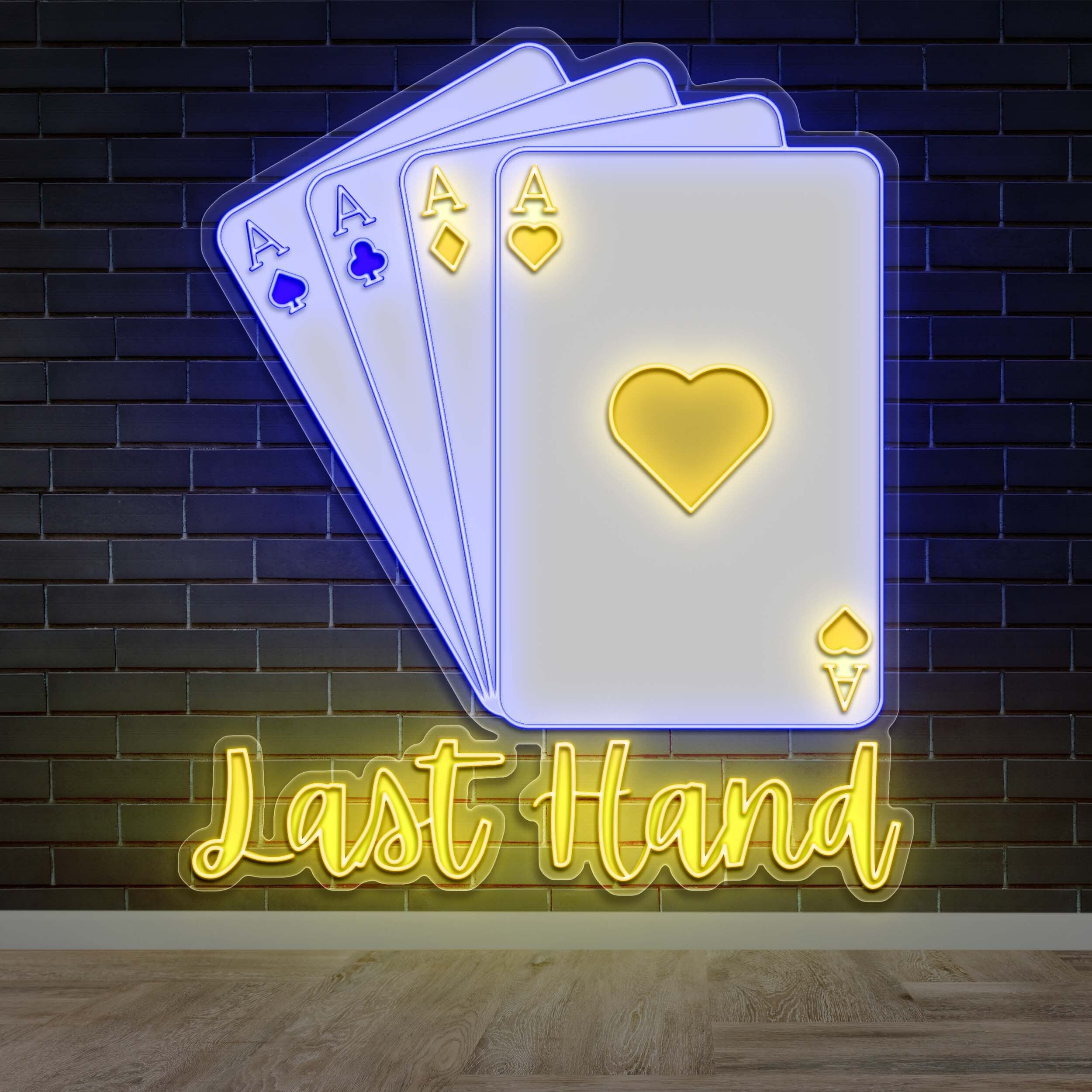 Last Hand - Premium Neon Artwork