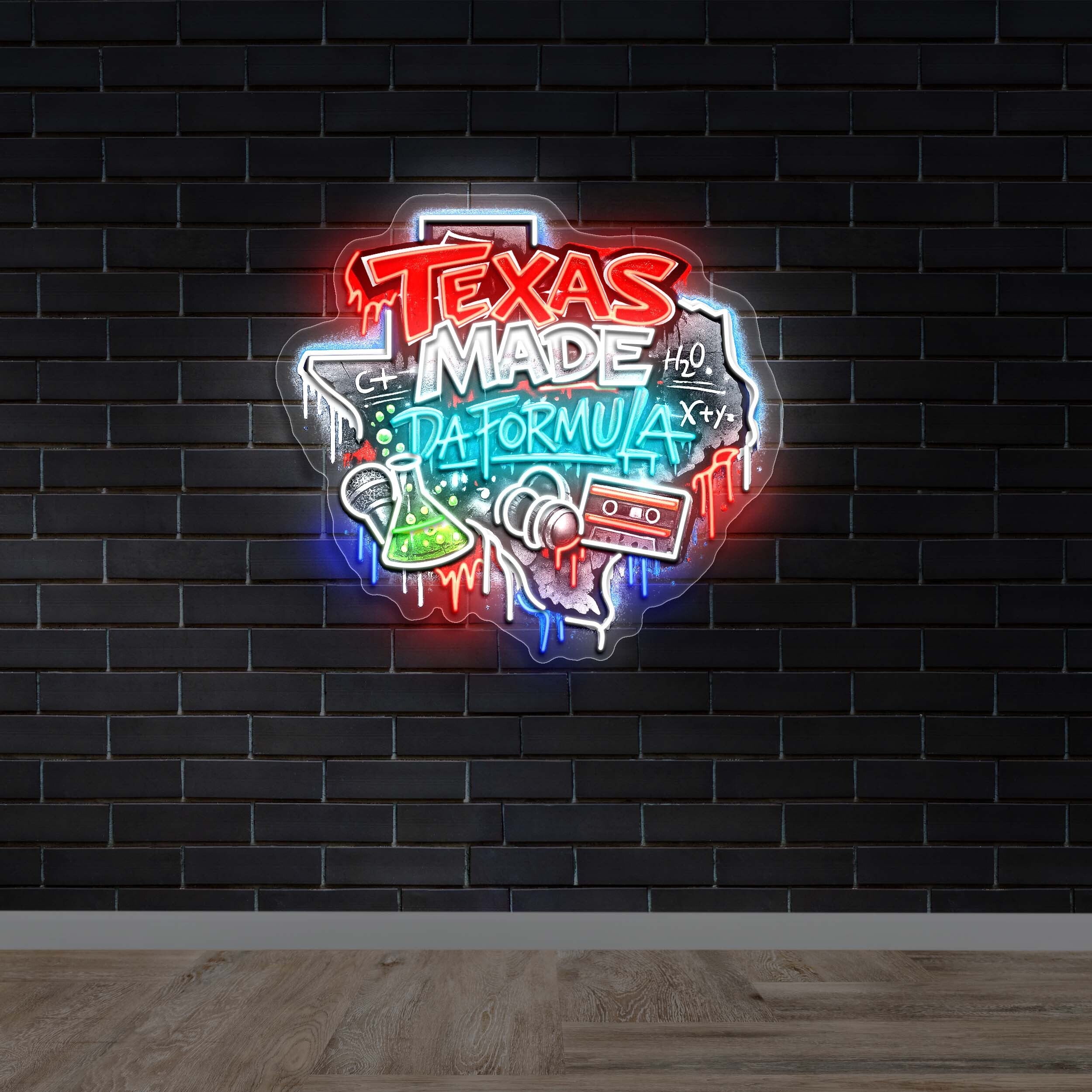 Texas Made Da Formula | 2nd Version- Premium Neon Artwork
