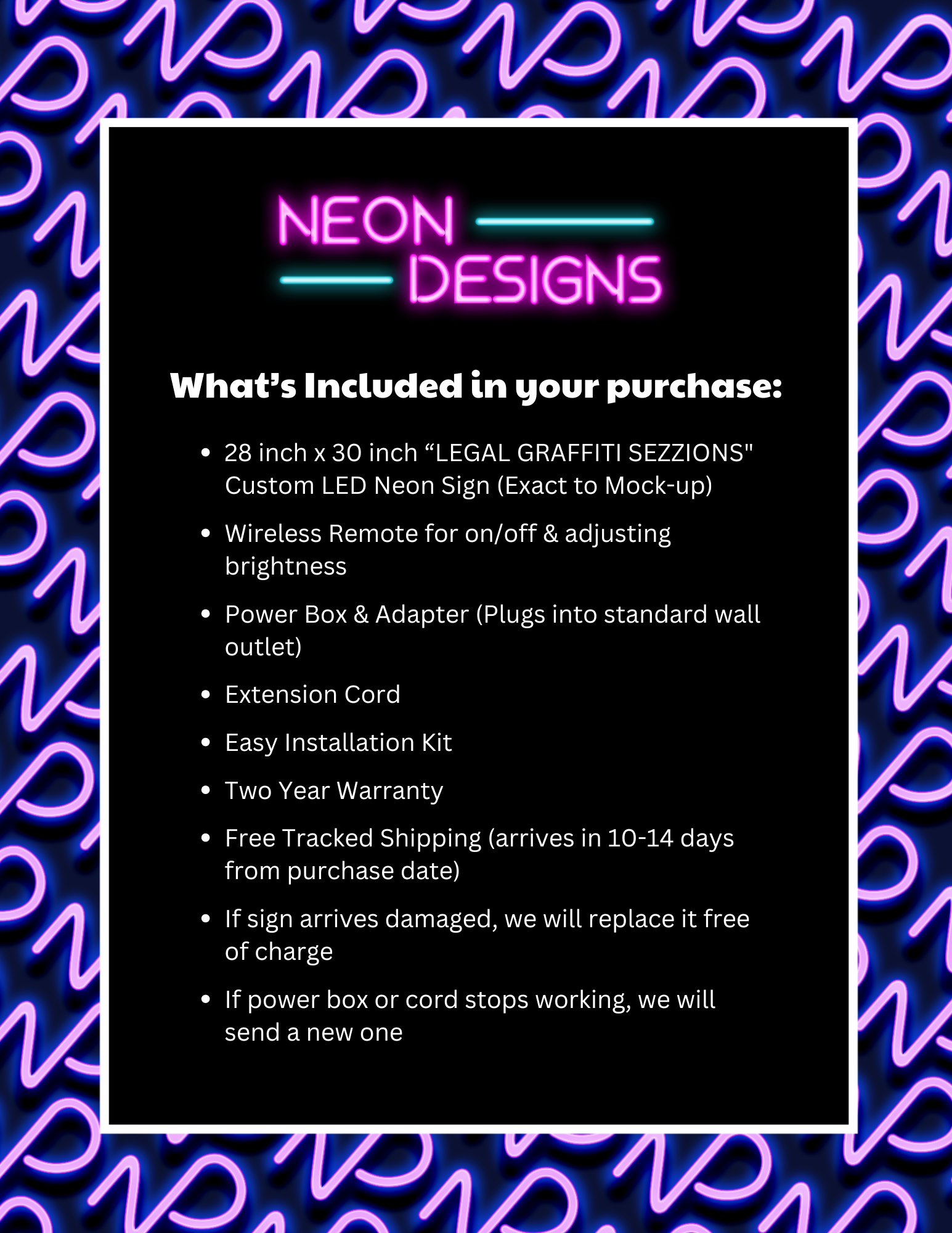 LEGAL GRAFFITI SEZZIONS - Premium Neon Artwork