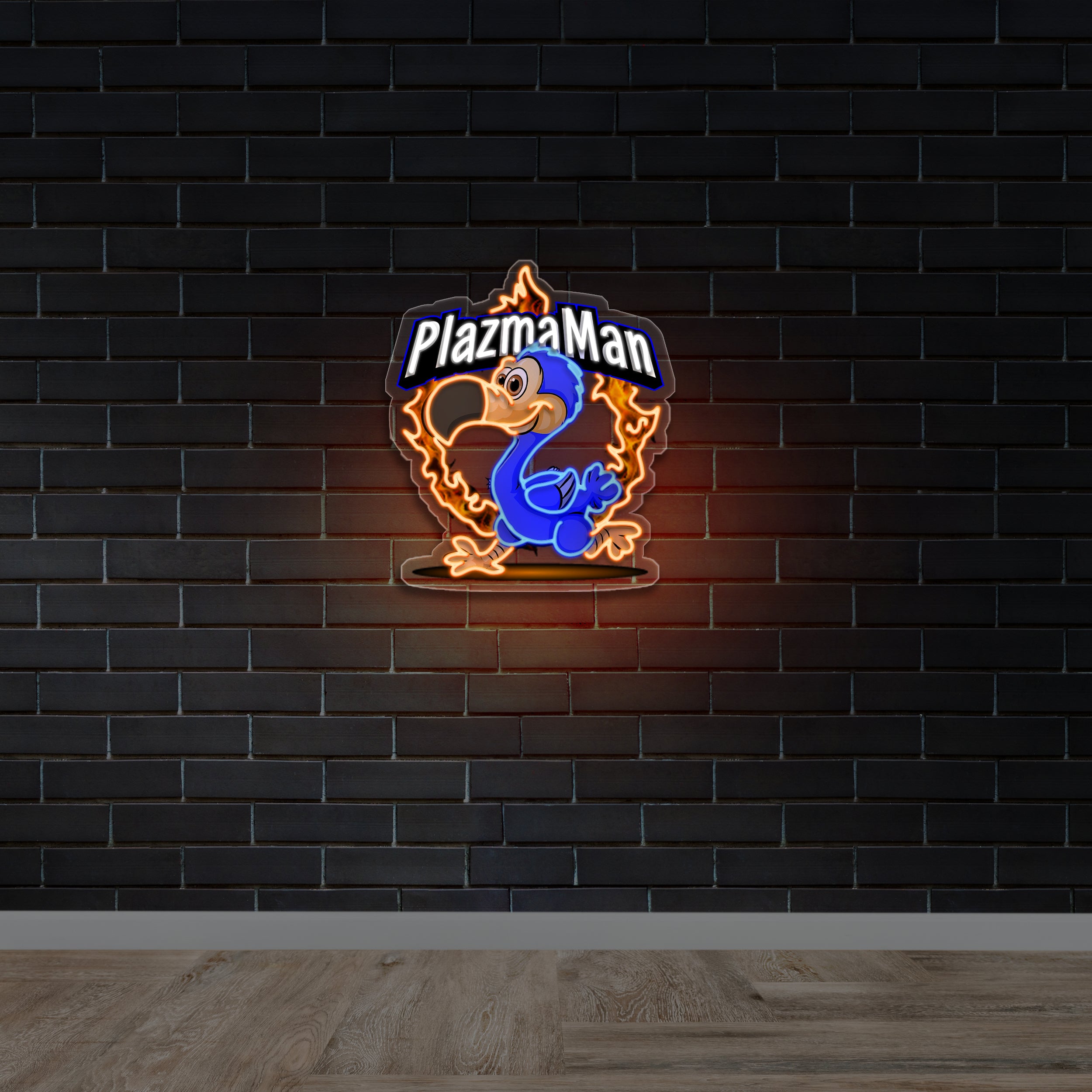 PlazmaMan - Premium Neon Artwork