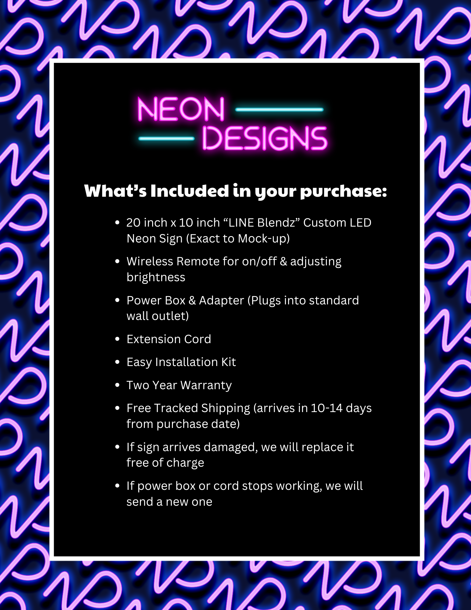 LINE Blendz - Premium Neon Artwork