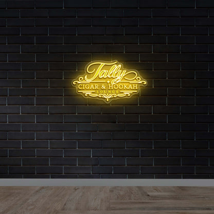 Tally Cigar & Hookah Lounge - Premium Neon Artwork