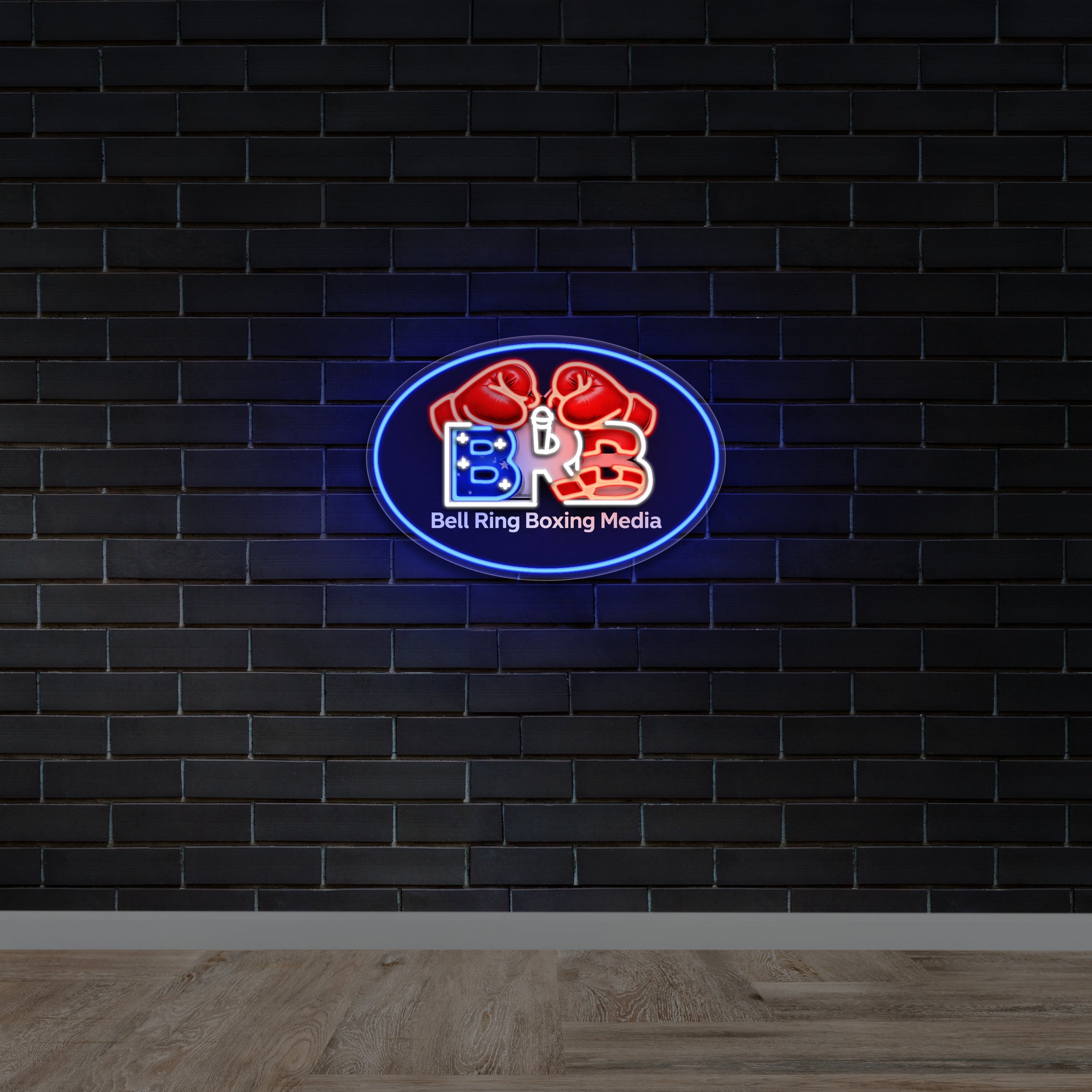 Bell Ring Boxing Media - Premium Neon Artwork