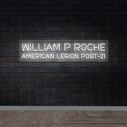 WILLIAM P ROCHE - Premium Neon Artwork
