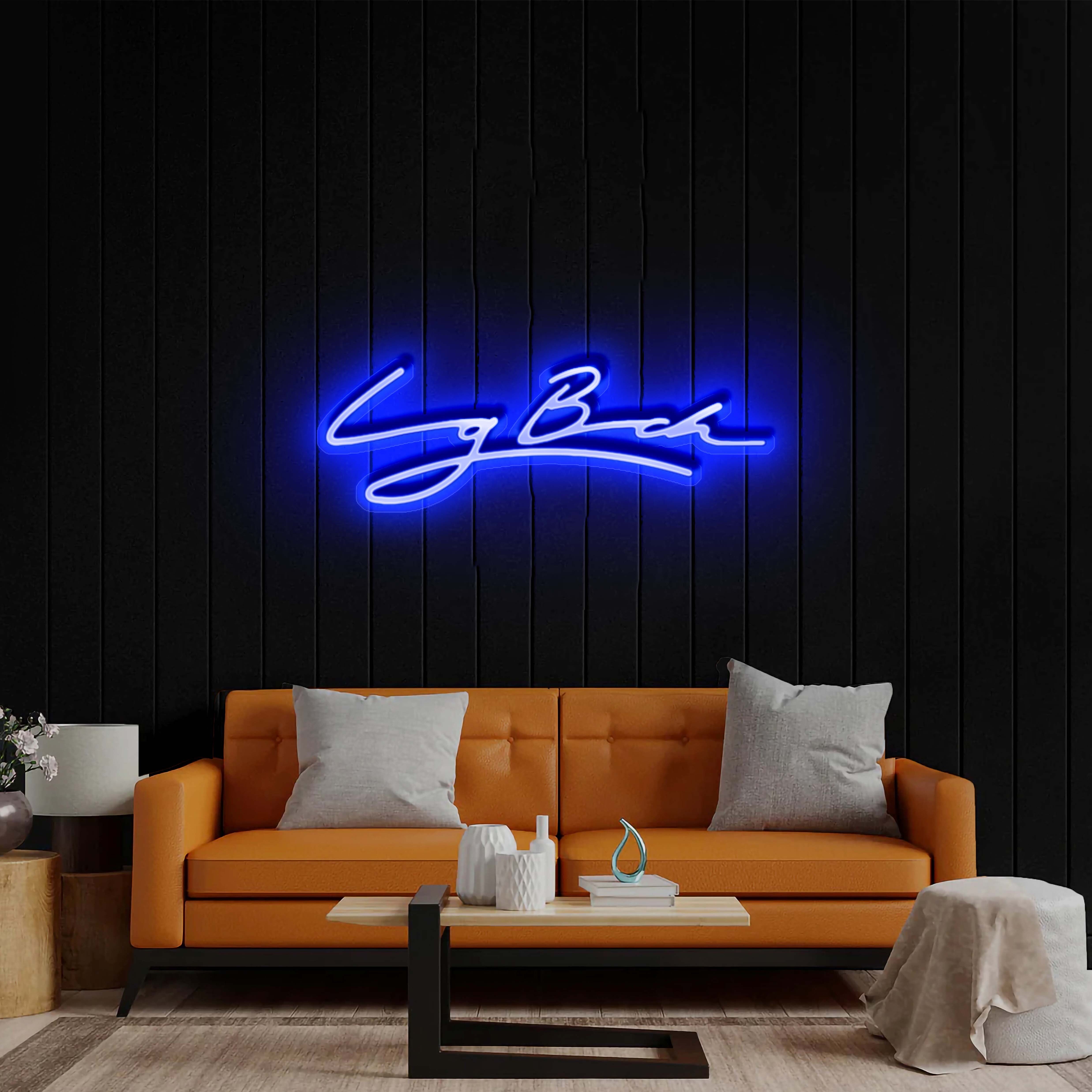 Stylized Signature – Premium Neon Artwork