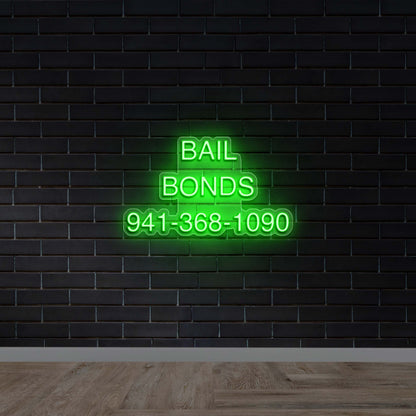 Bail Bonds - Premium Neon Artwork