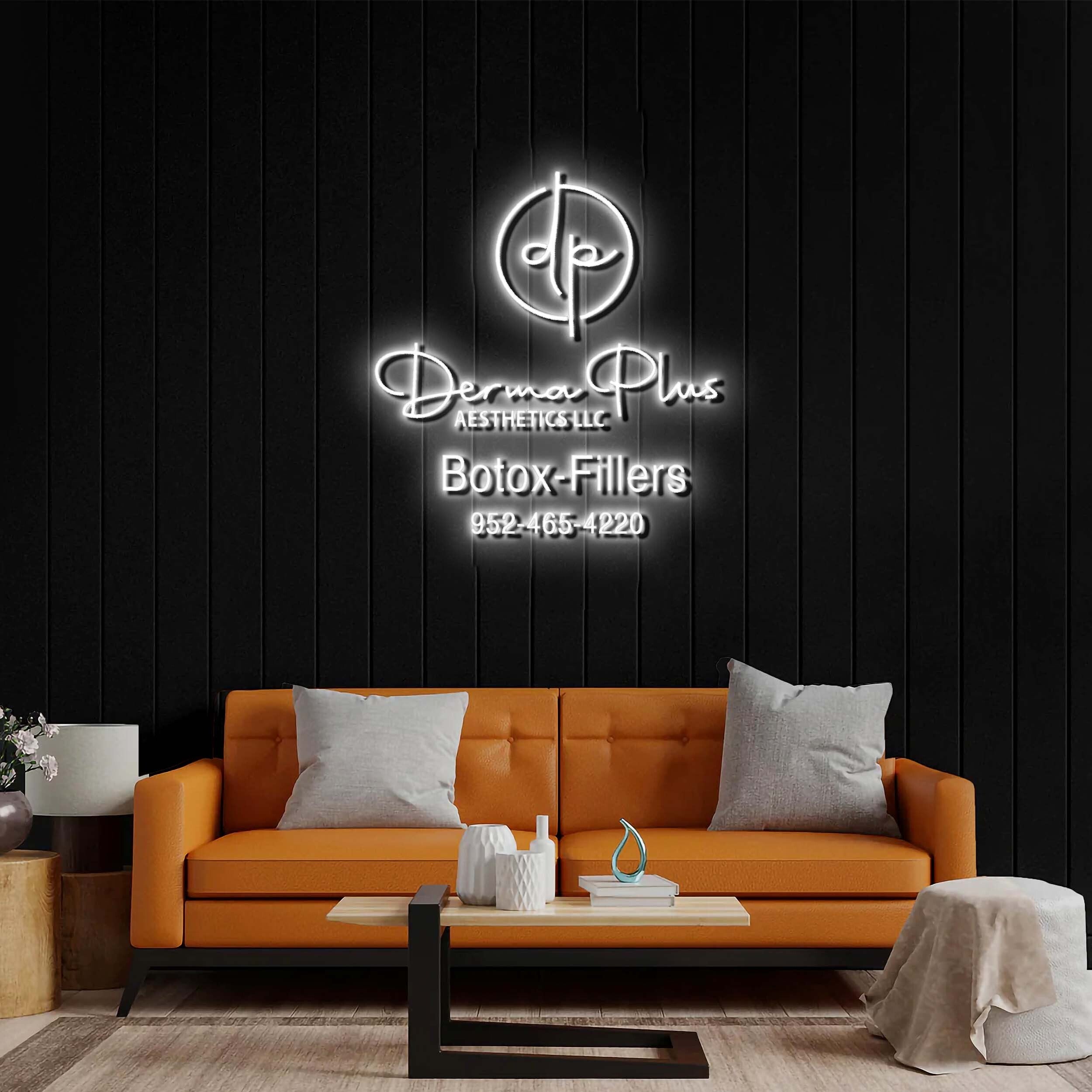 Derma Plus - Premium Neon Artwork