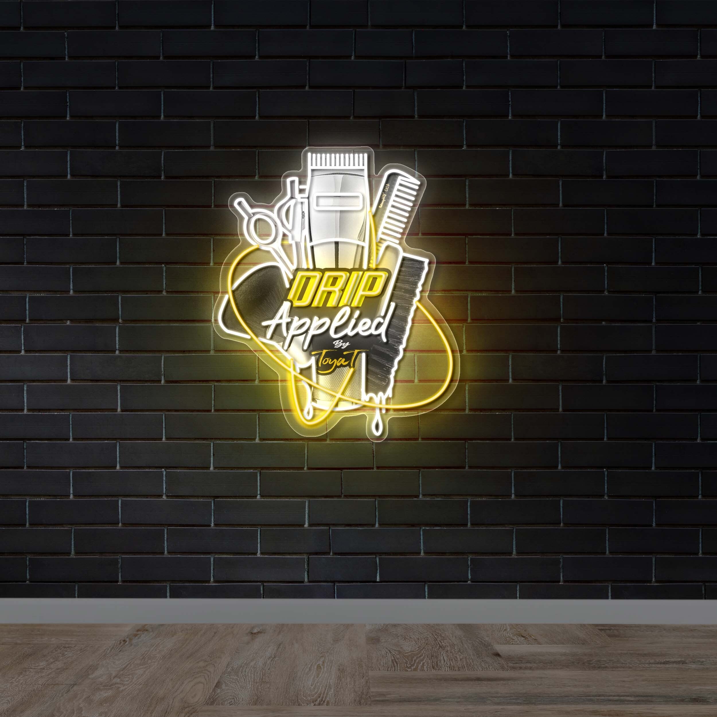 DRIP Applied - Premium Neon Artwork