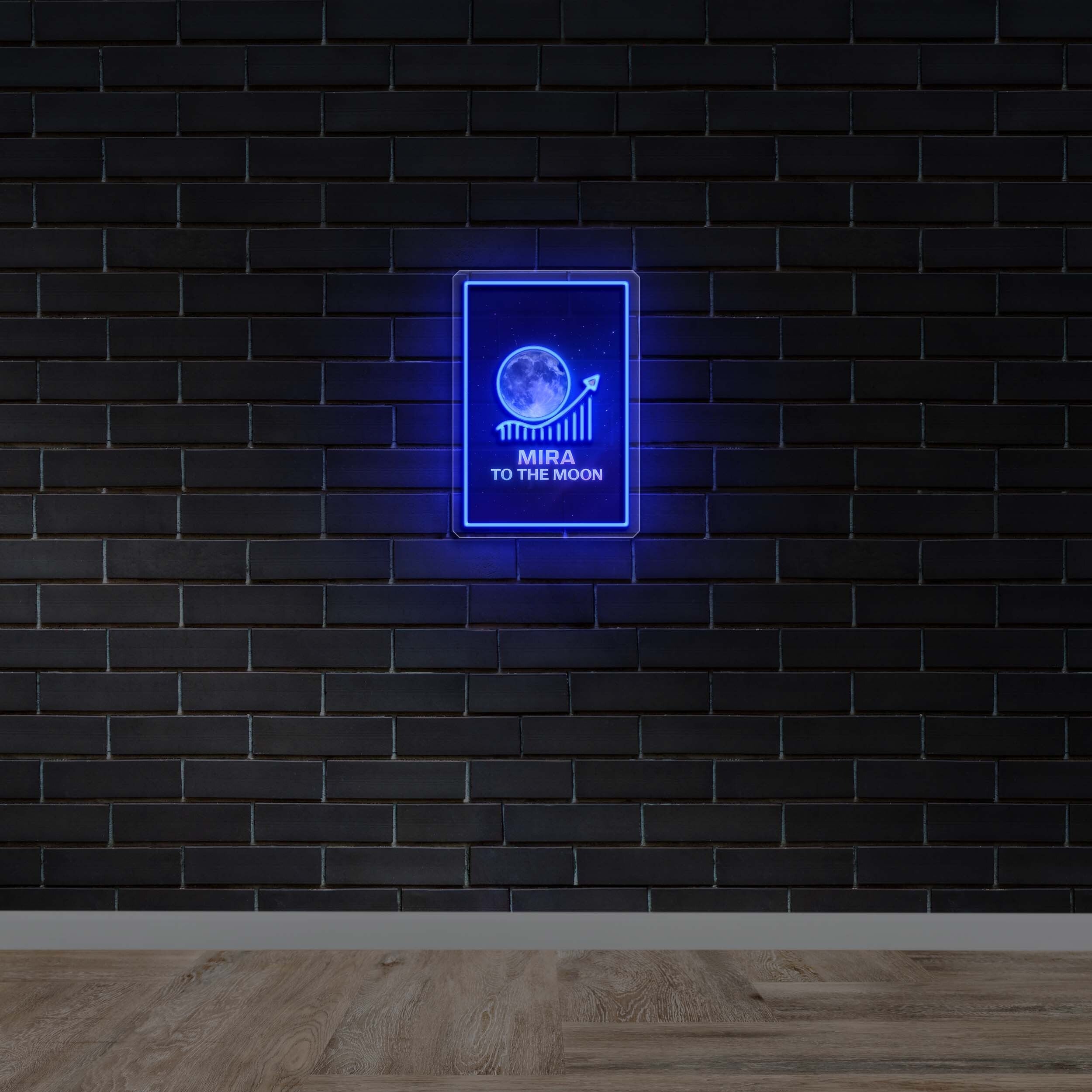 MIRA TO THE MOON -  Premium Neon Artwork