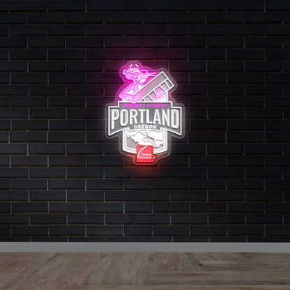 Proudly Made in PORTLAND - Premium Neon Artwork