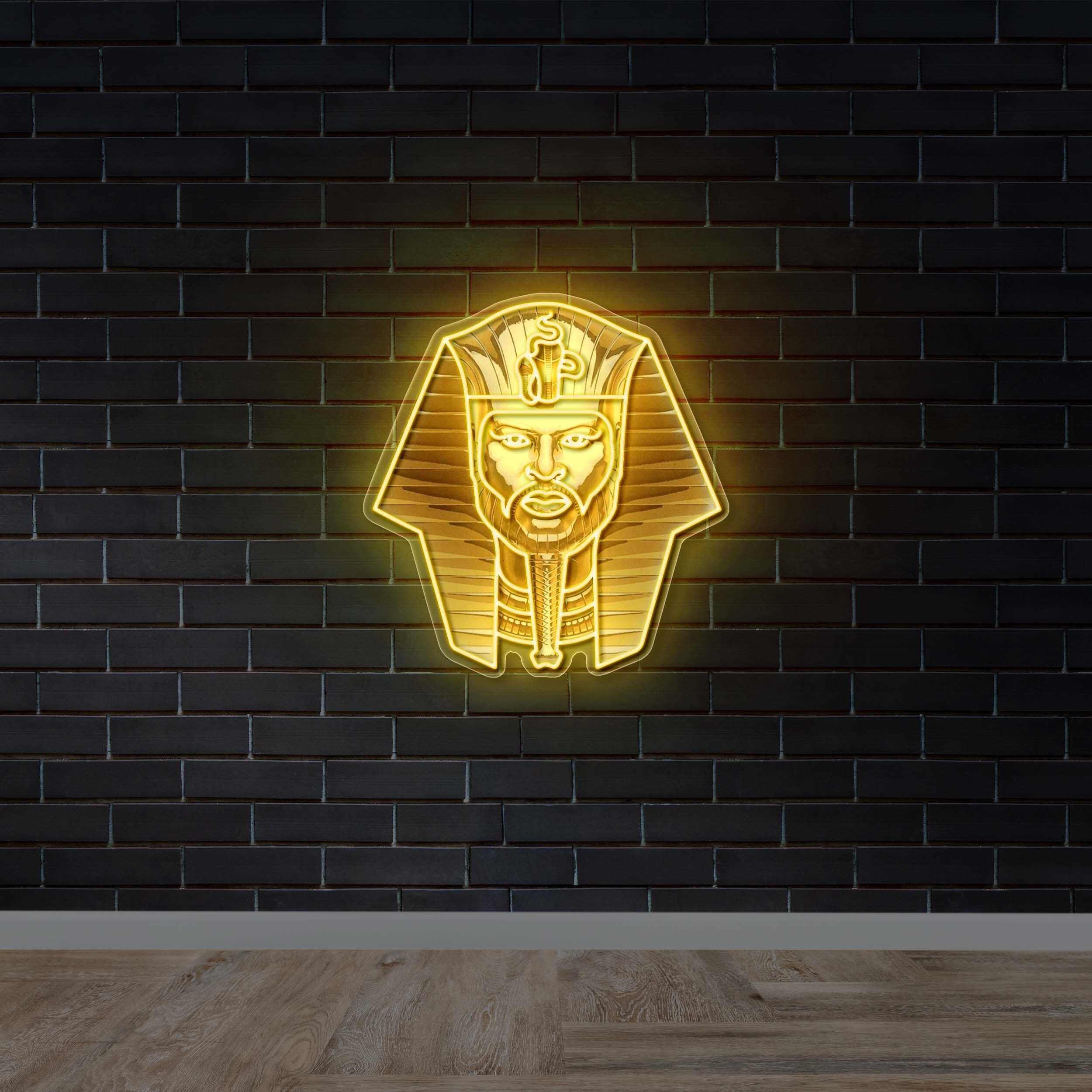 Pharaoh Head - Premium Neon Artwork
