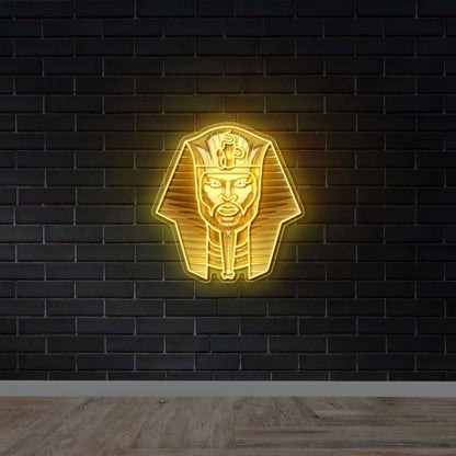 Pharaoh Head - Premium Neon Artwork