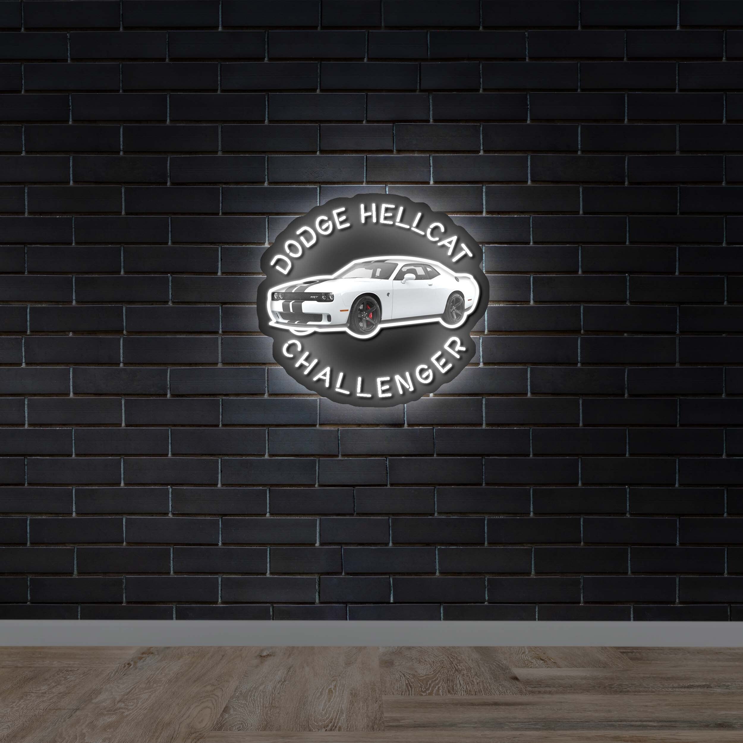 DODGE HELLCAT - Premium Neon Artwork