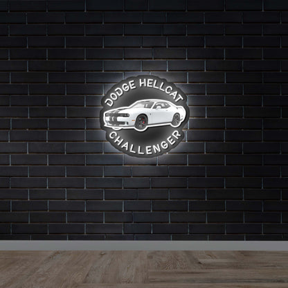 DODGE HELLCAT - Premium Neon Artwork