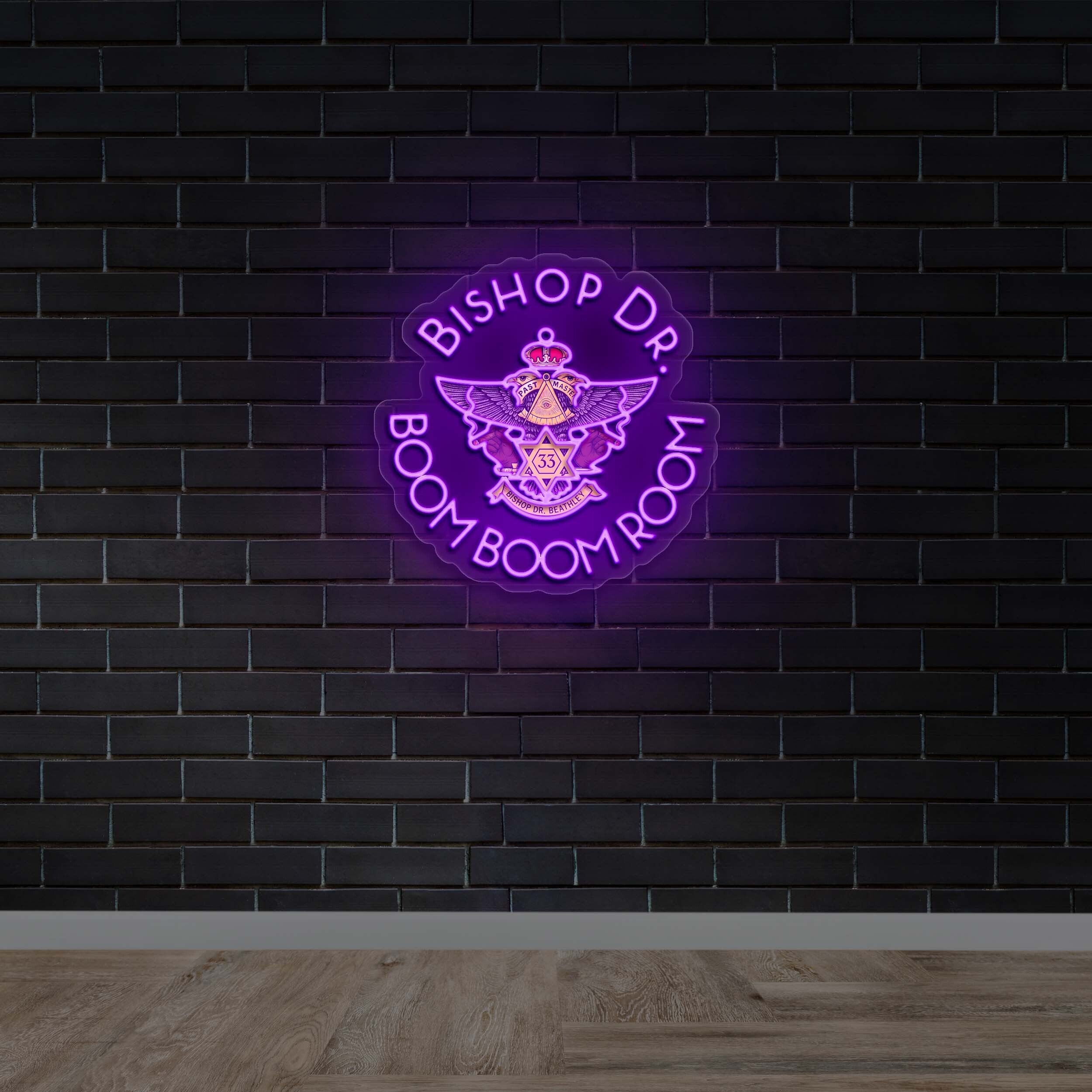 Bishop Dr. BOOM BOOM ROOM - Premium Neon Artwork