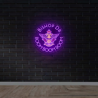 Bishop Dr. BOOM BOOM ROOM - Premium Neon Artwork