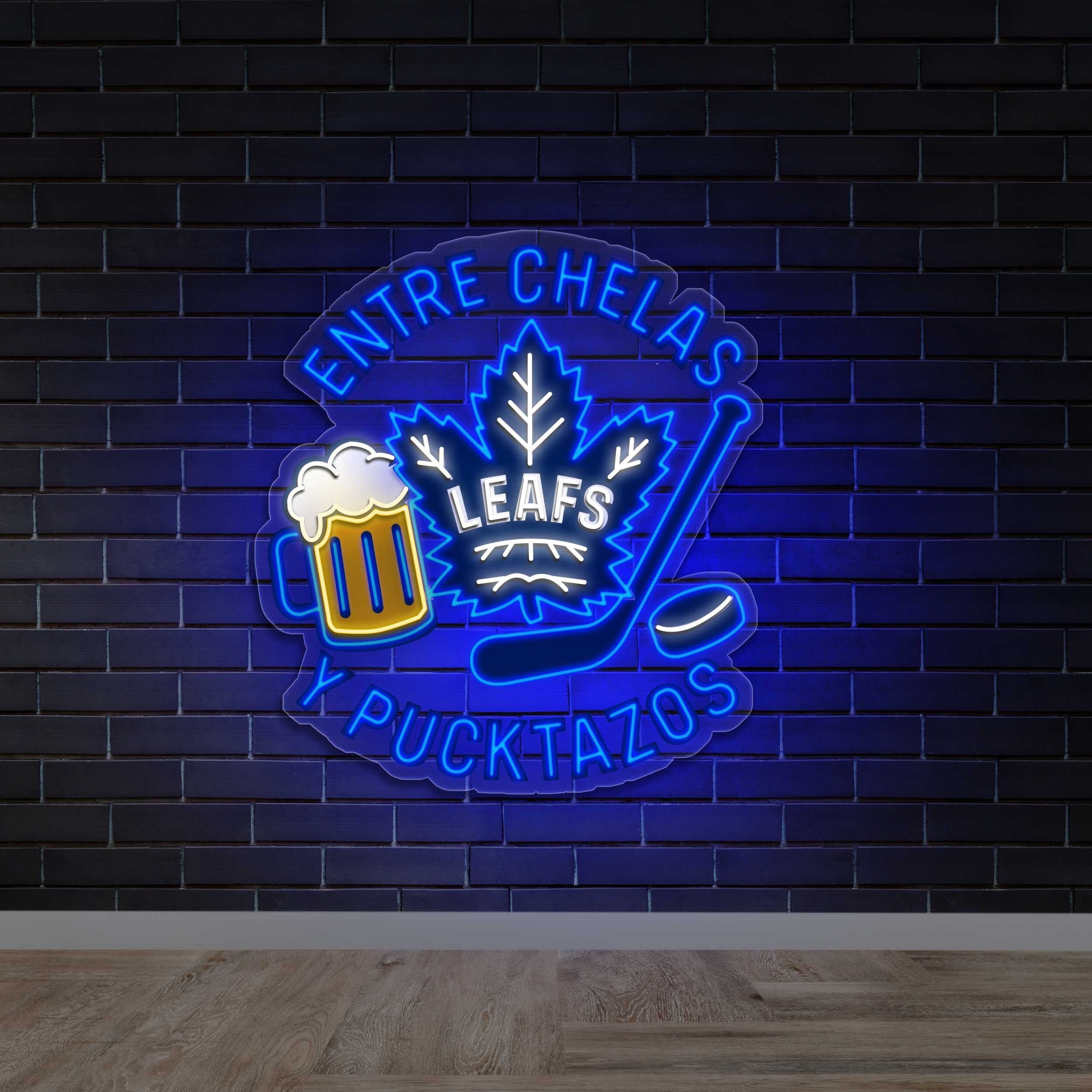 Entre Chelas Y Pucktazos - Premium Neon Artwork